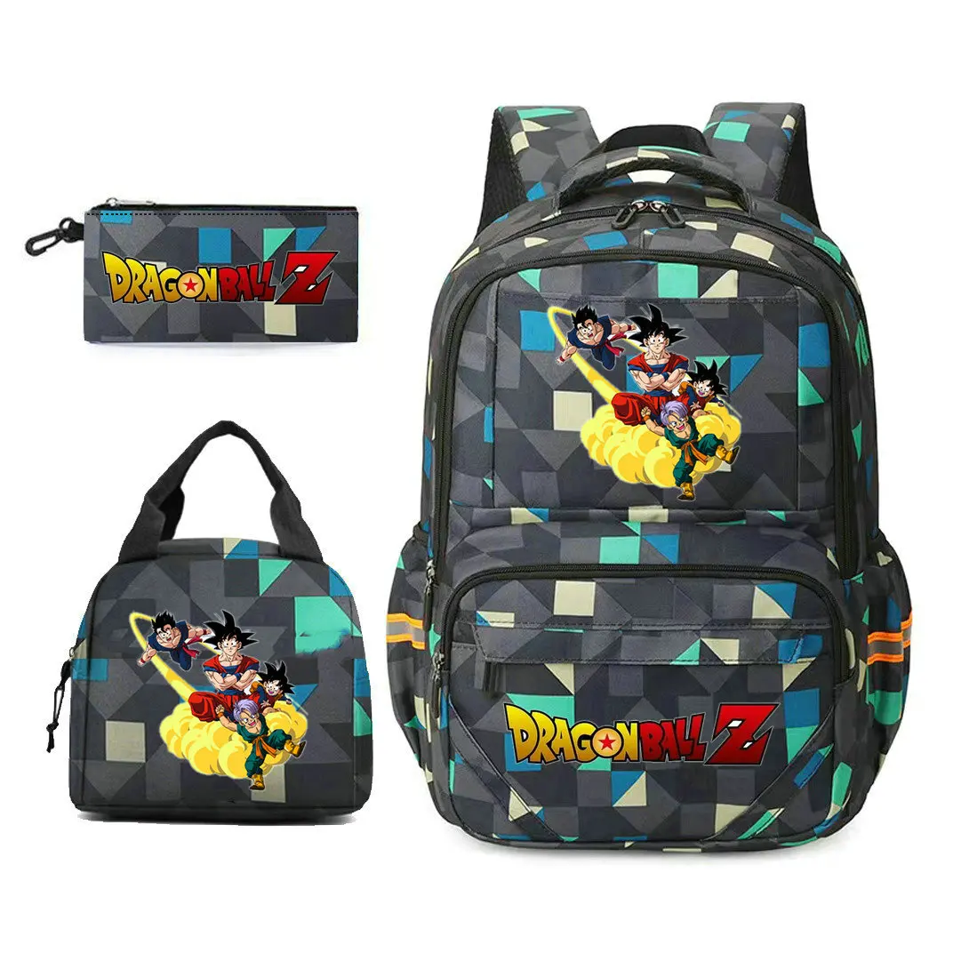 Mochila escolar de Anime para niños, niñas, niños, mujeres, hombres, estudiantes de secundaria, mochila escolar grande de dragon ball