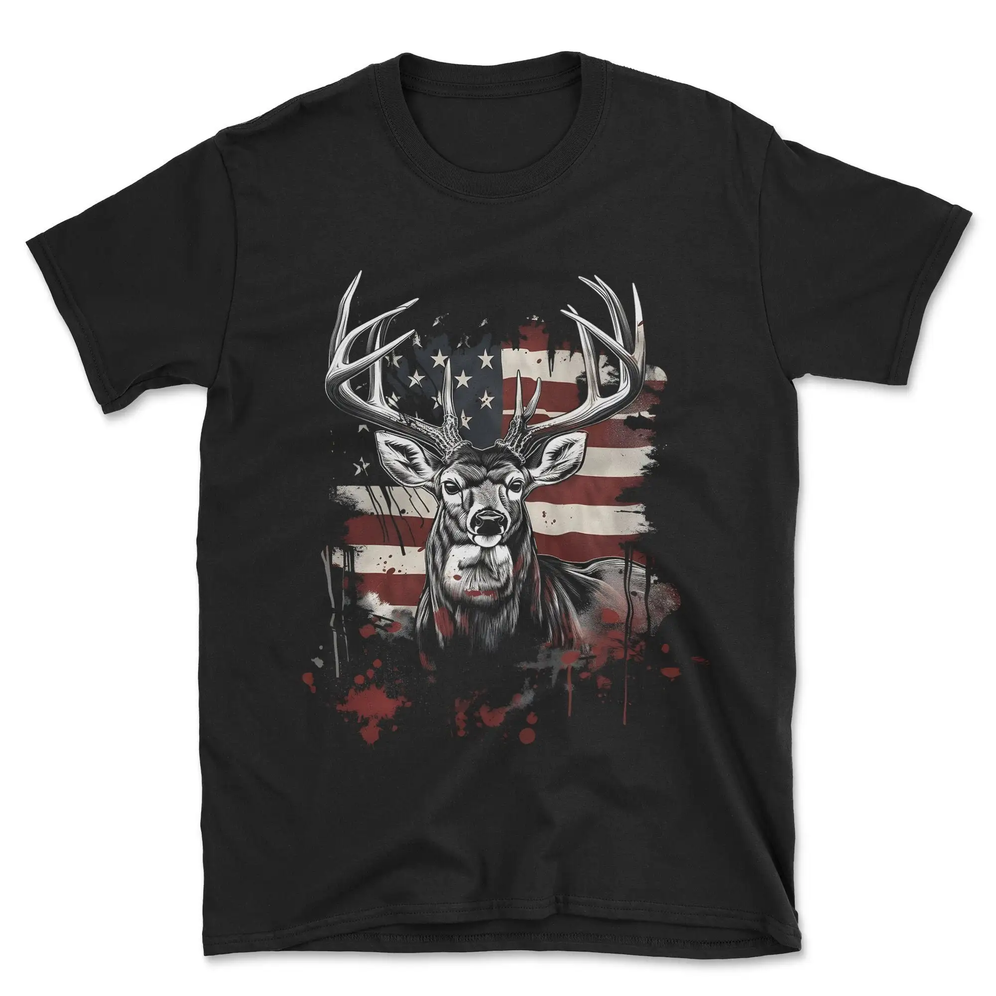 American Flag Hunting T Shirt SweaT Patriotic Outdoor Wear for Hunters Ideal Enthusiasts