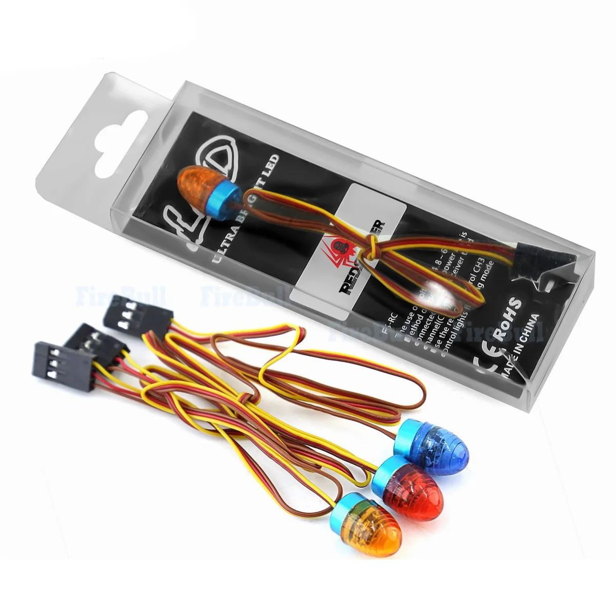 Multi-function Flashing Rotating LED Light Bar Alarming Lamp for 1/14 Tamiya 1/10 RC Car Engineering Truck