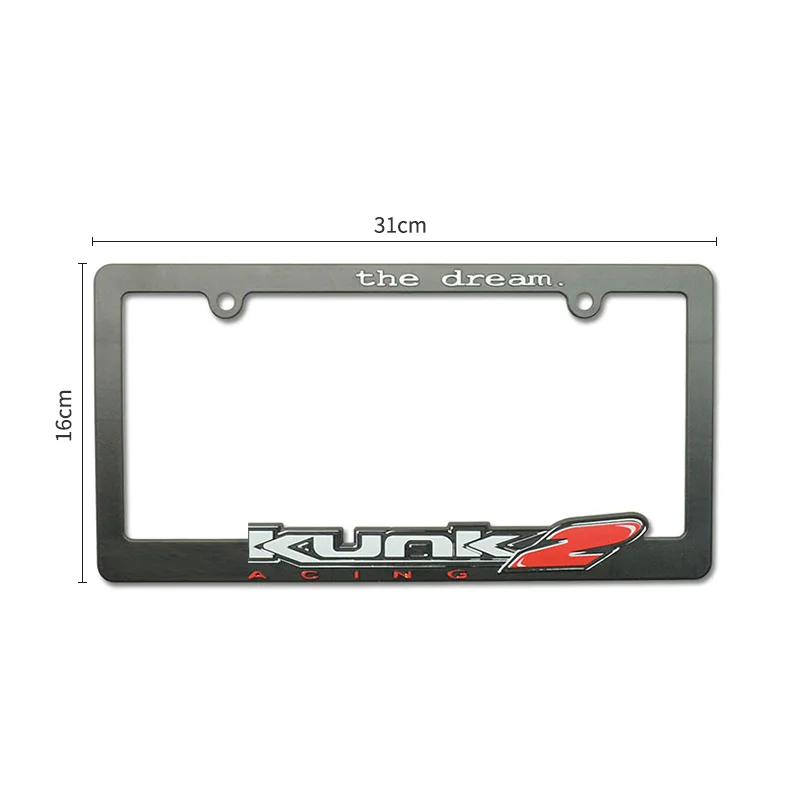 1PCS ABS US Car License Plate Frame Cover Jdm Bride Mugen Number Plate Holder Car Accessories