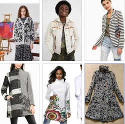 Foreign trade original single Spanish new spring and autumn print sequin dark blue knitted shawl cardigan