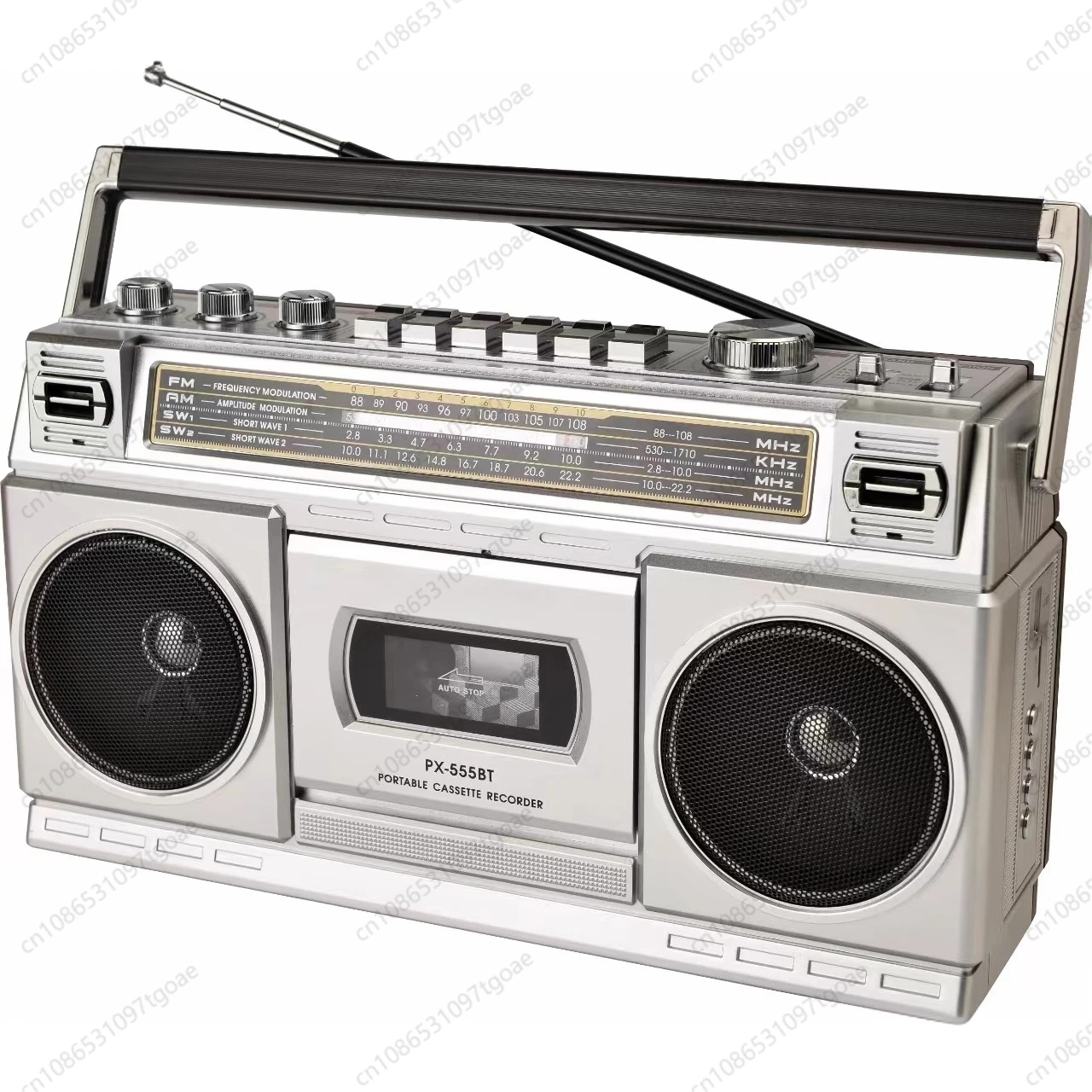 

Retro nostalgic tape recorder cassette player radio bluetooth card speaker charging outdoor stereo