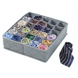 Bamboo Charcoal Non-woven Fabric Foldable Storage Box Underwear Organizer Bra Necktie Panties Socks Case Drawer