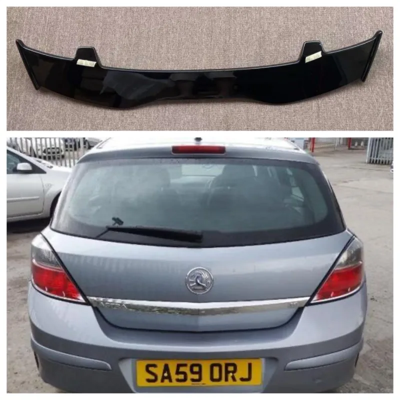 For OPEL / VAUXHALL ASTRA H Spoiler Bahan ABS Mobil Sayap Belakang Primer Warna Spoiler Belakang 2004 - 2011 Aksesori Mobil