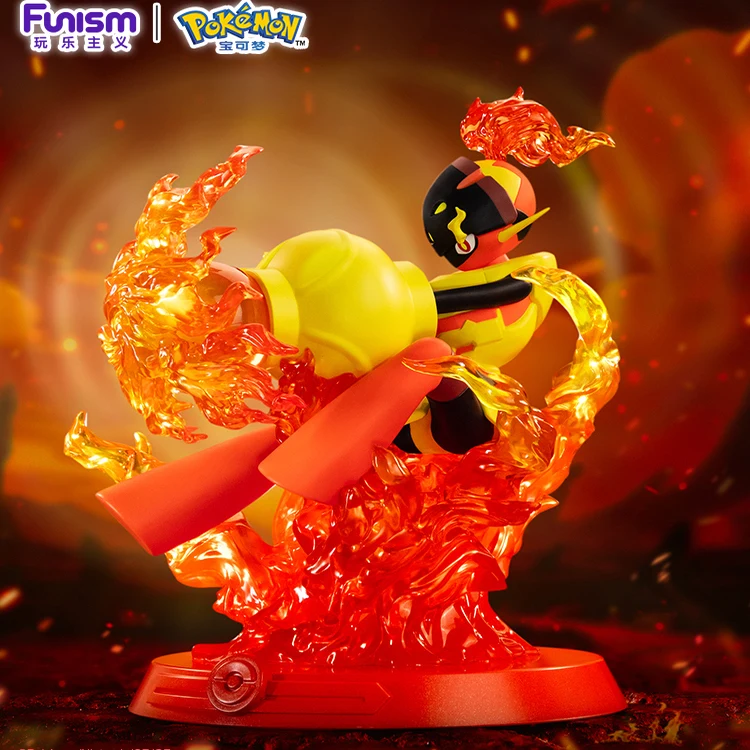 الأصلي PokéMon المتطرفة الدولة سلسلة أنيمي الشكل الحريق بليد شبح الأحمر لوتس درع متسابق أرقام الحلي هدية عيد ميلاد لعبة #4