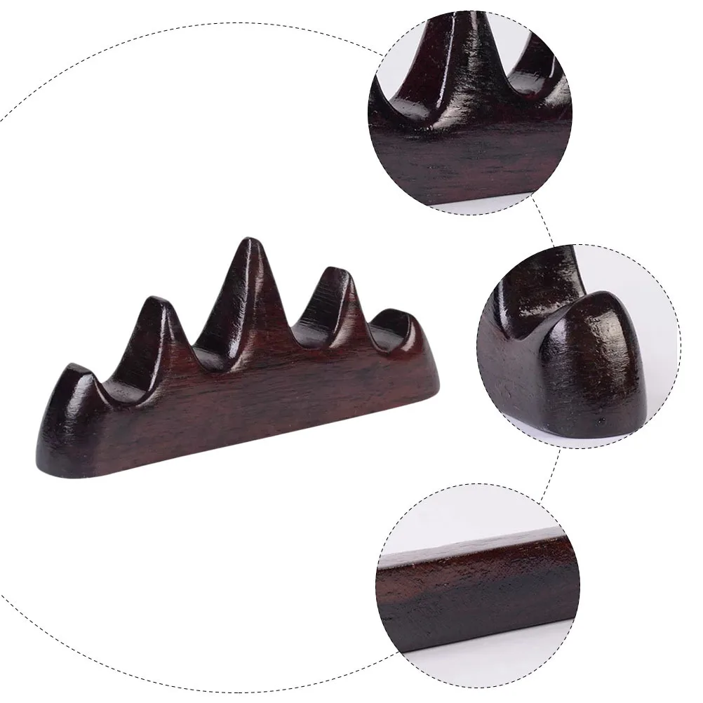 

Brush Rack Chinese Style Calligraphy Pen Holder Wooden Brush Organizer Desktop Decoration For Painting Writing