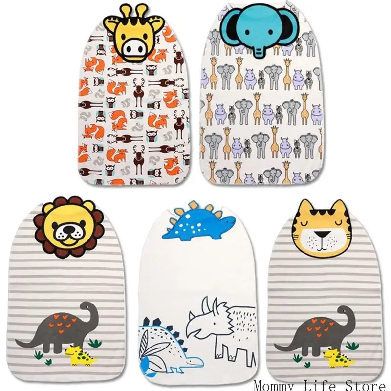 

Lovely Cartoon Patterned Baby Sweat Towel Cotton Super Absorbent Back Protector Cloth Large Backrest Towel