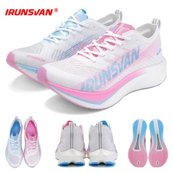 IRUNSVAN HEAT 2.0 Professional Running Shoes Men Carbon Plate Athletic Training Sport Shoes Outdoor Sneakers Unisex