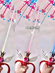 Sailor Moon Umbrella Luminous Transparent Magic Stick Moonlight Led Light Umbrella Costume Cosplay Show Props Gift Toys