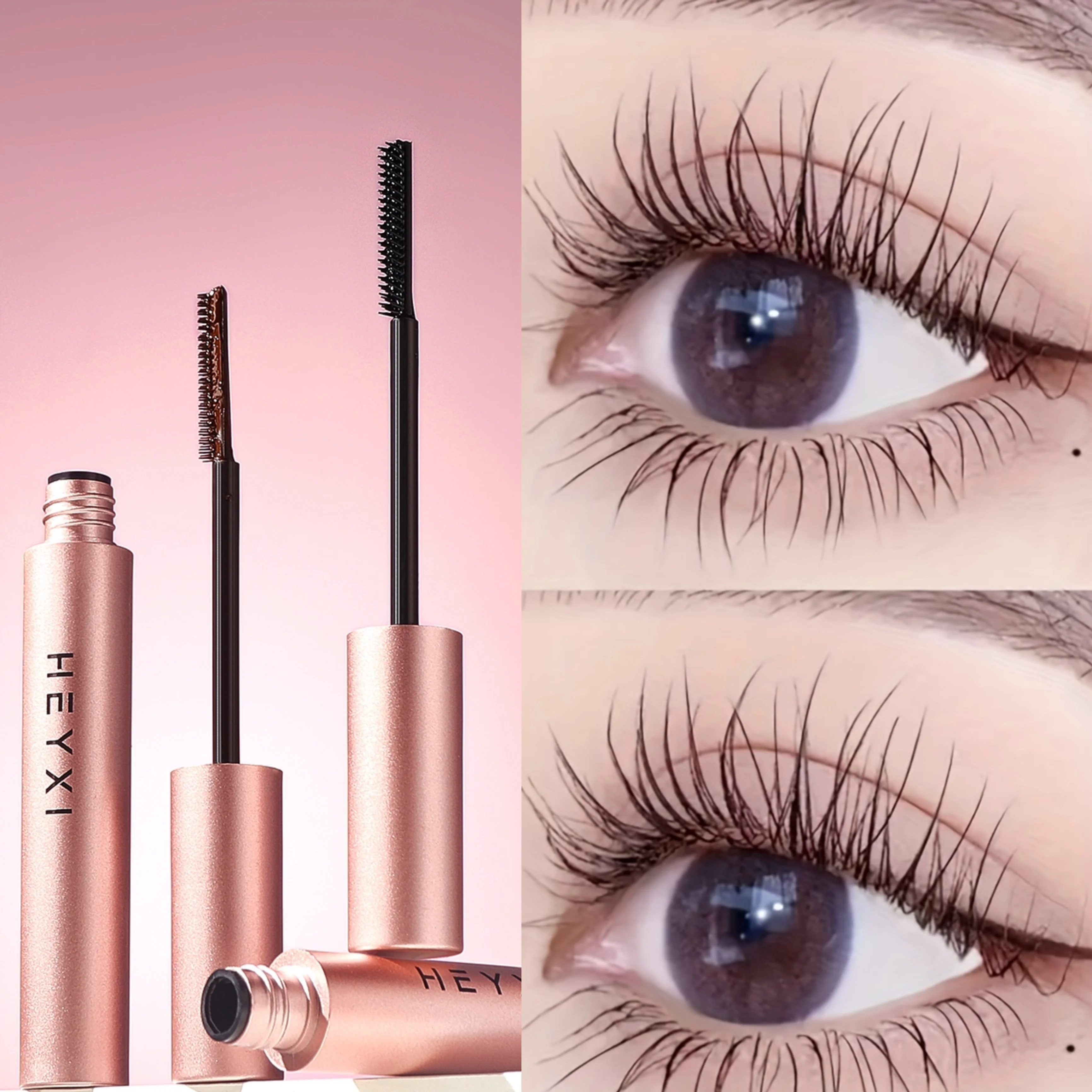 1pc pente de dente fino rímel produtos de maquiagem dos olhos essencial para ondulação natural alongamento à prova dwaterproof água fina pequena cabeça da escova