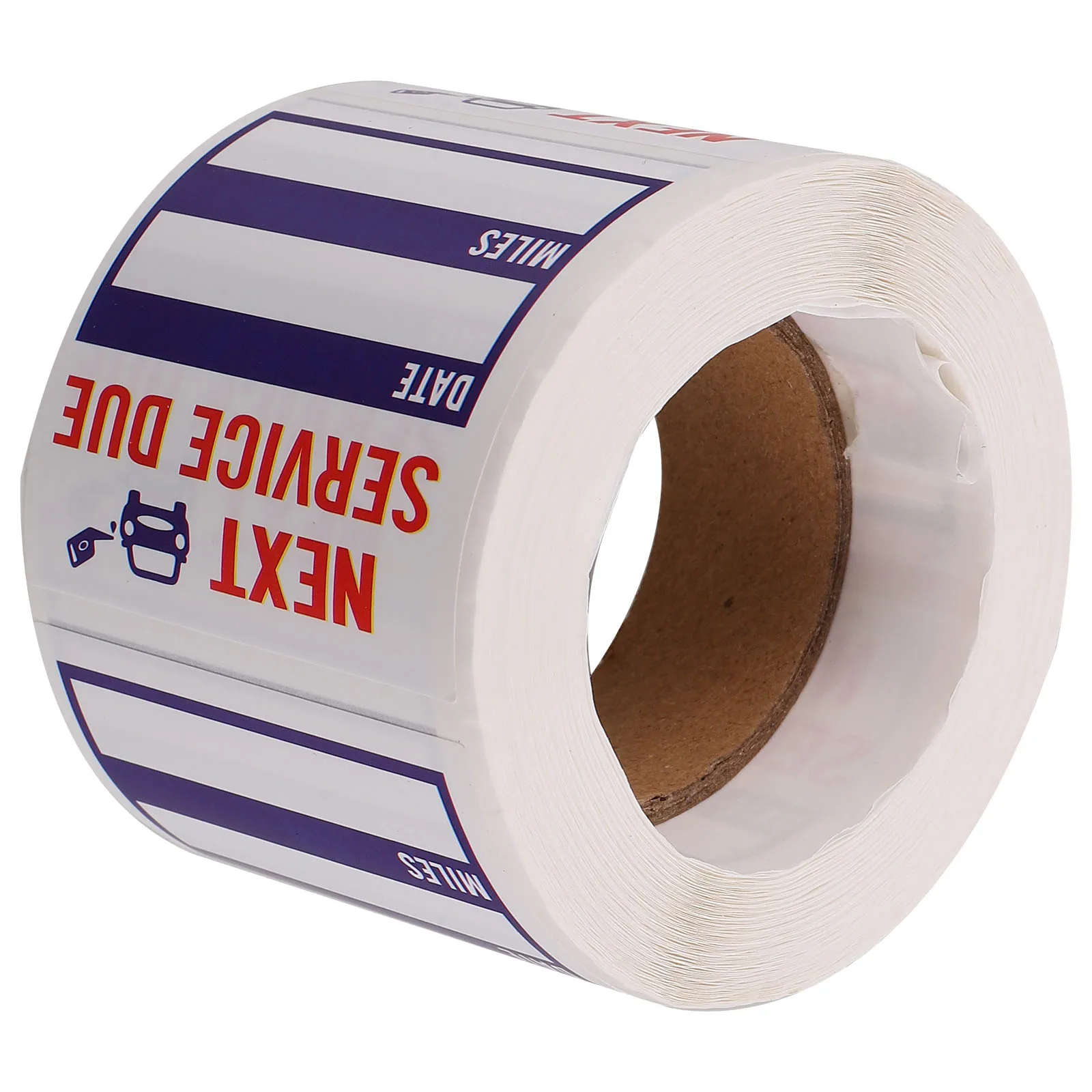 

1Roll Oil Change Sticker Coated Paper Waterproof Service Reminder Car Repair Label