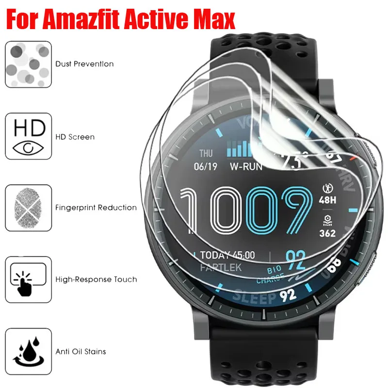 

Мягкие гидрогелевые пленки для смарт-часов Huami Amazfit Active Max/Active 2, защитная пленка от царапин для экрана Amazfit Active Max