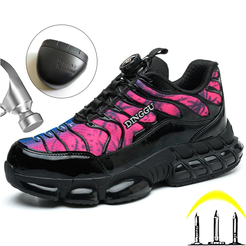 Large Size Work Safety Shoes For Men Women Anti-Smash Anti-Puncture Protection Shoes High Quality Indestructible Shoes Non-slip