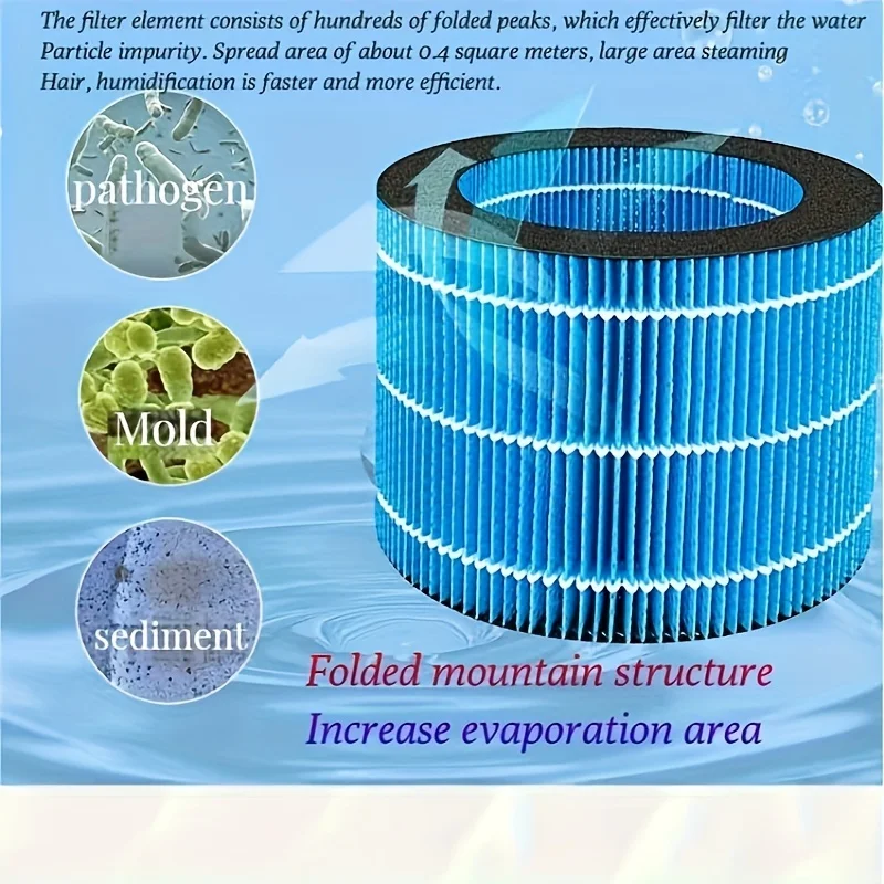 فلاتر بديلة لمرطب الهواء، متوافقة مع موديلات HU2716/HU2718/HU3915/HU3916/HU3918، فلتر مضاد للميكروبات، بلاستيك وورق