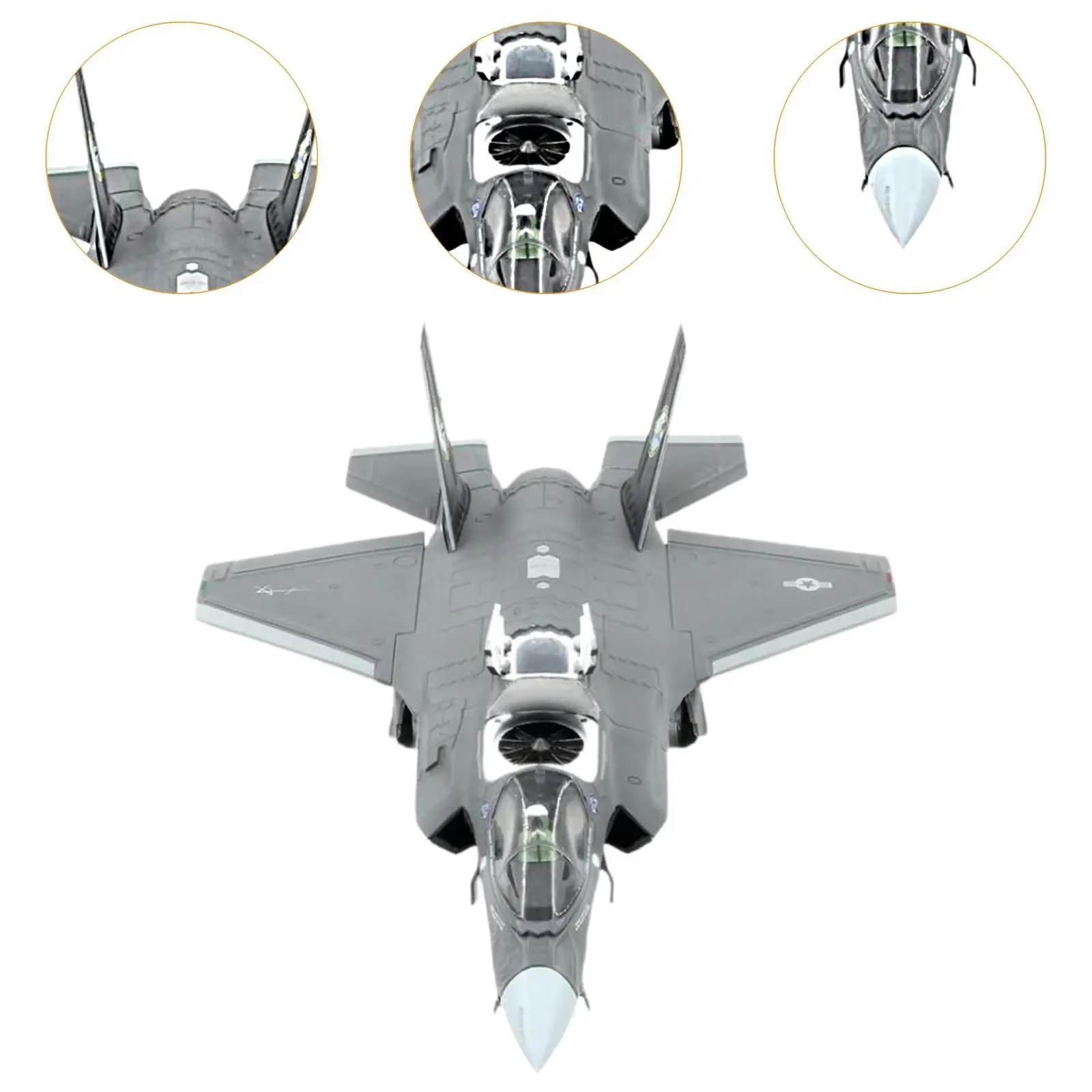 1/72 Scale F35 B Fighter Jet Model Alloy Airplane Model for Bar Bookshelf