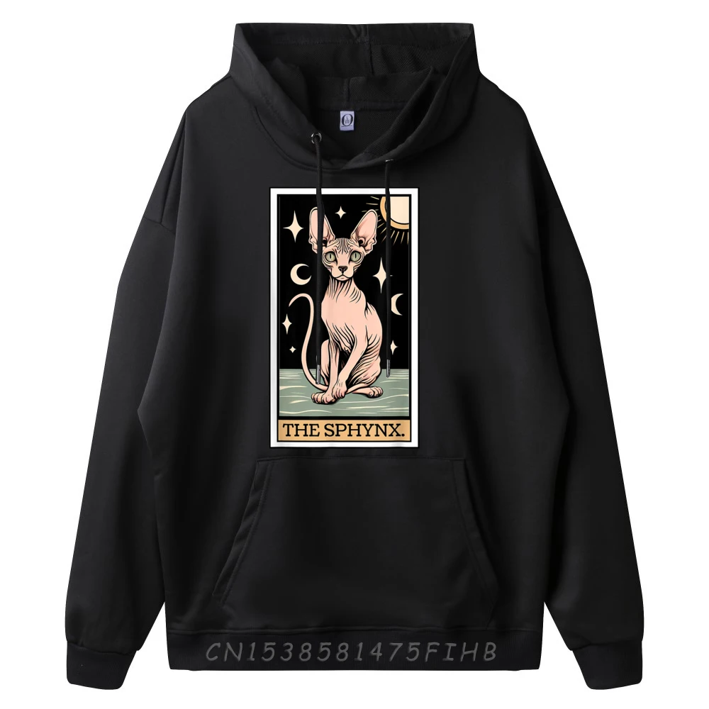 Sphynx Cat Tarot Card Hairless Cat Mom Cat Dad Women Is Men Is Designer Hoodie Men Luxury Brand Cinco De Mayo