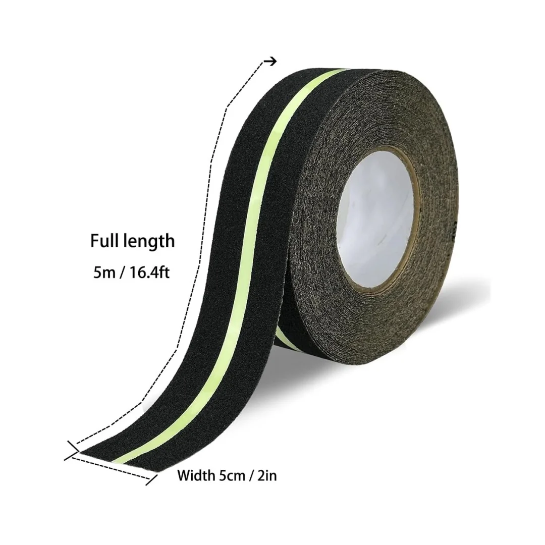 Luminous Anti-Skid Tape Can Reduce Various Sliding Safety Hazards and Is Suitable for Indoor and Outdoor Stairs to Ensure Safety