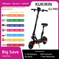 Kukirin G2 Pro Electric Scooter with Seat 1000W Motor 48V 15.6Ah Battery 45KM/H Speed 58KM Range Kickscooter