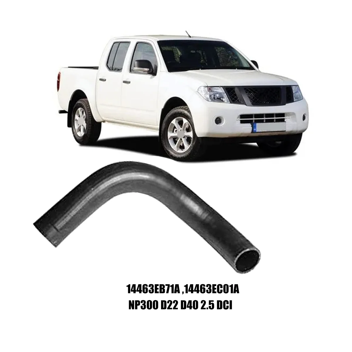Manguera Turbo de tubo Intercooler para Nissan Navara NP300 D22 D40 2,5 DCI 14463EB71A 14463EC01A
