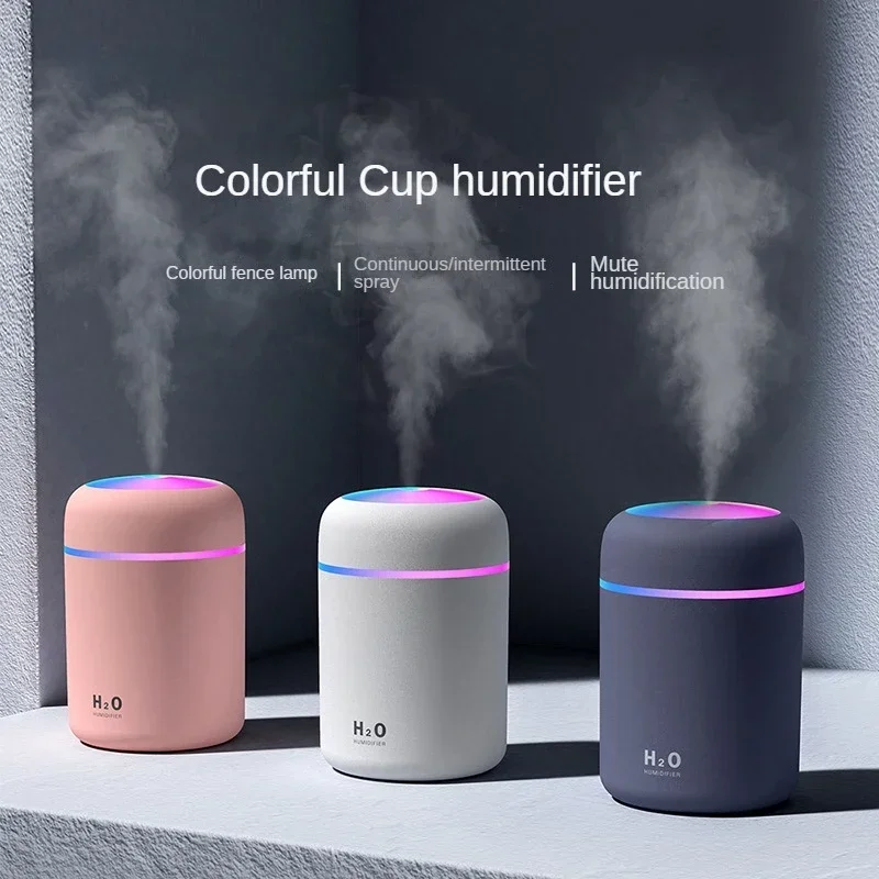 Mini Portable Air Humidifier Colorful Desktop Home Car Humidifier USB Purifier Essential Oil Diffuser