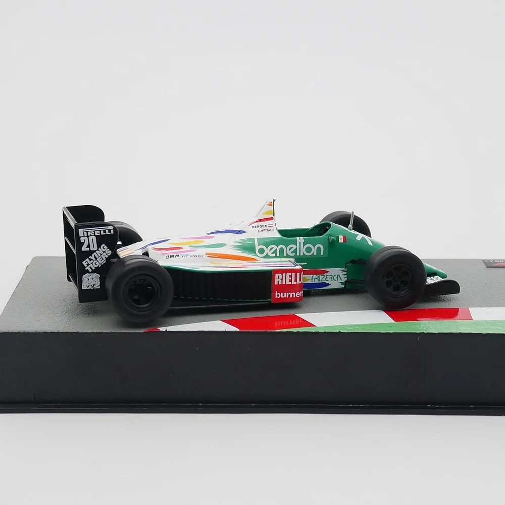 Ixo 1:43 Racing Benetton B186 1986 Gerhard Berger Diecast Car Model Metal Toy Vehicle