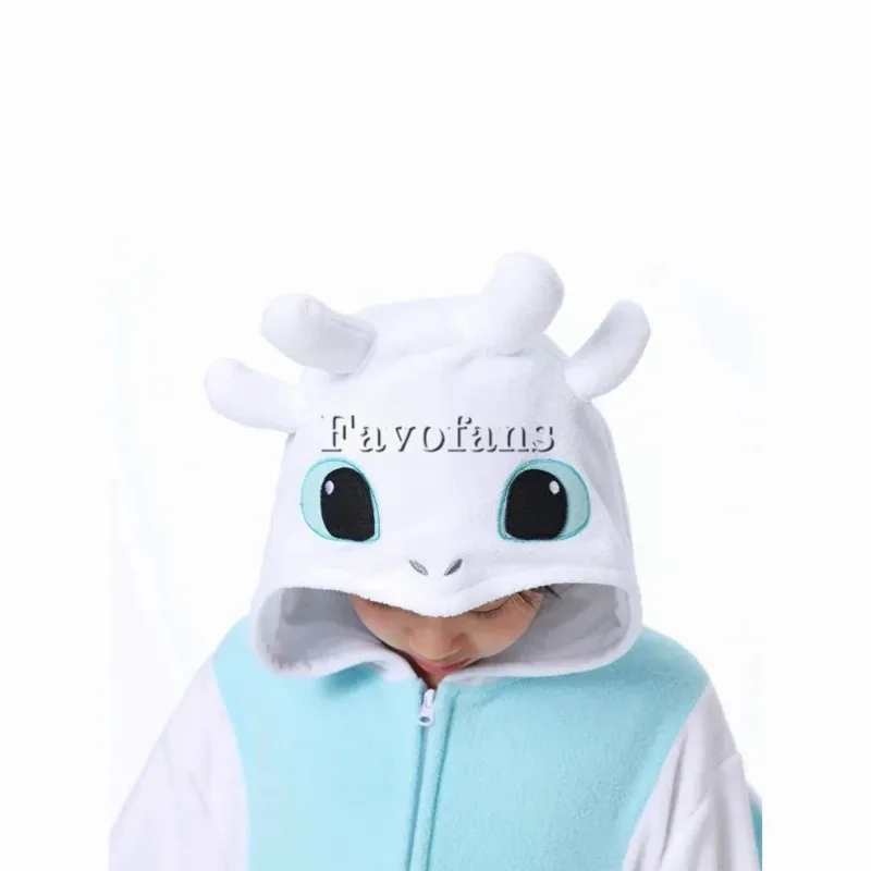 Kigurumi Onesie การ์ตูน Tothless ชุดนอนสําหรับเด็กผู้ใหญ่ผู้หญิงผู้ชายสัตว์ชุดนอน Homewear ฮาโลวีนคอสเพลย์ปาร์ตี้เครื่องแต่งกาย