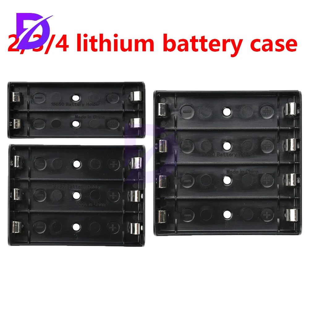 

Battery Box With Nickel Plated Spring Plate Suitable For 18650/21700 Flat Cylindrical Lithium Battery Pcb Plug-In Version
