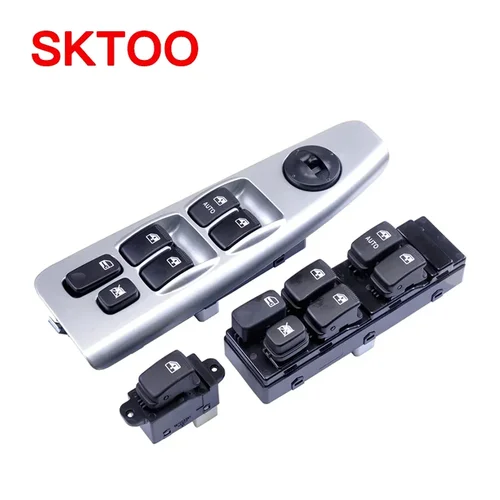 SKTOO apto para Kia Cerato 2005 2006 2007 2008 2009 2010 2011 2012 interruptor de elevación de vidrio interruptor de Control de ventana delantera trasera izquierda derecha