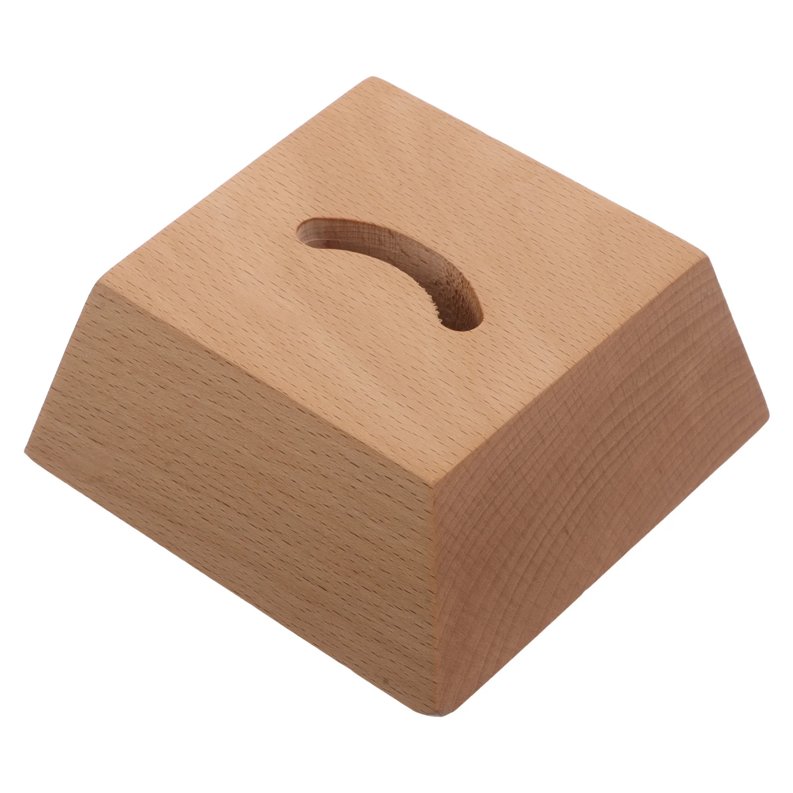 

Wooden Shoe Horn Base Stand for Home Entryway Organizer, Natural Solid Wood Shoe Spoon Helper Holder, Smooth Countertop Boot