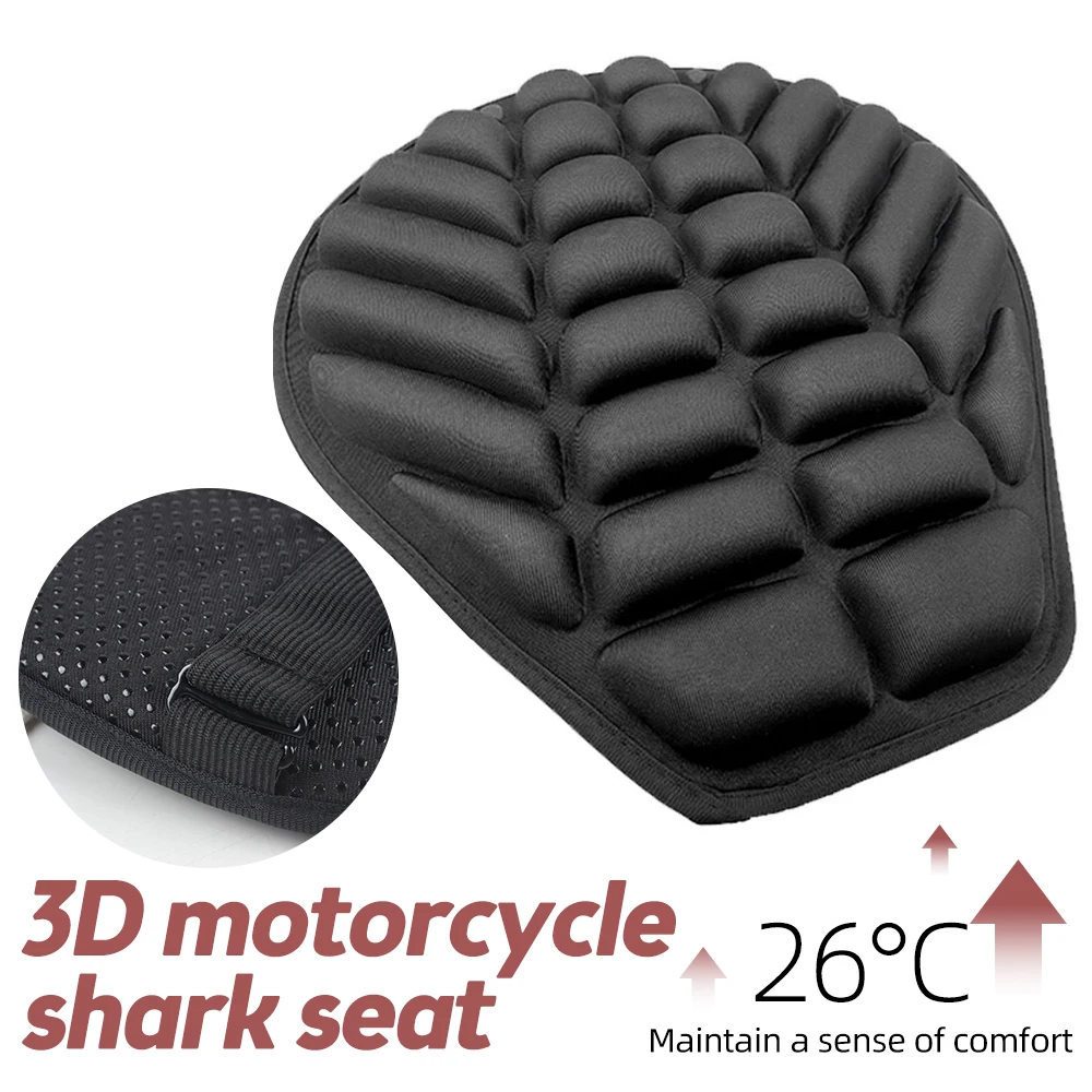 Nueva funda de asiento de motocicleta almohadilla de aire cojín de asiento de aire de motocicleta protector de alivio de presión universal asientos de gel de motocicleta
