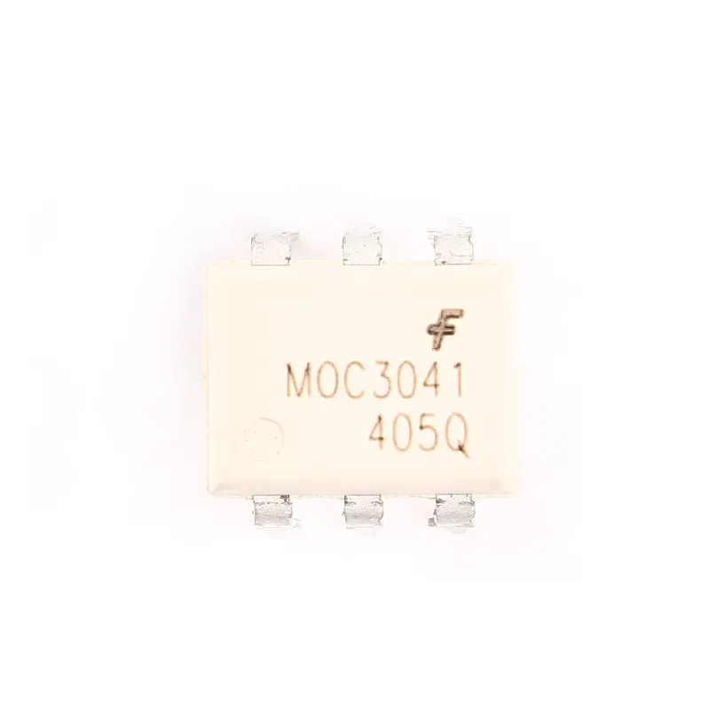 10 MOC3041M DIP-6 MOC3041 Triac และ SCR เอาต์พุต optocouplers ZERO Triac อุณหภูมิในการทำงาน:- 40 C-+ 85 C