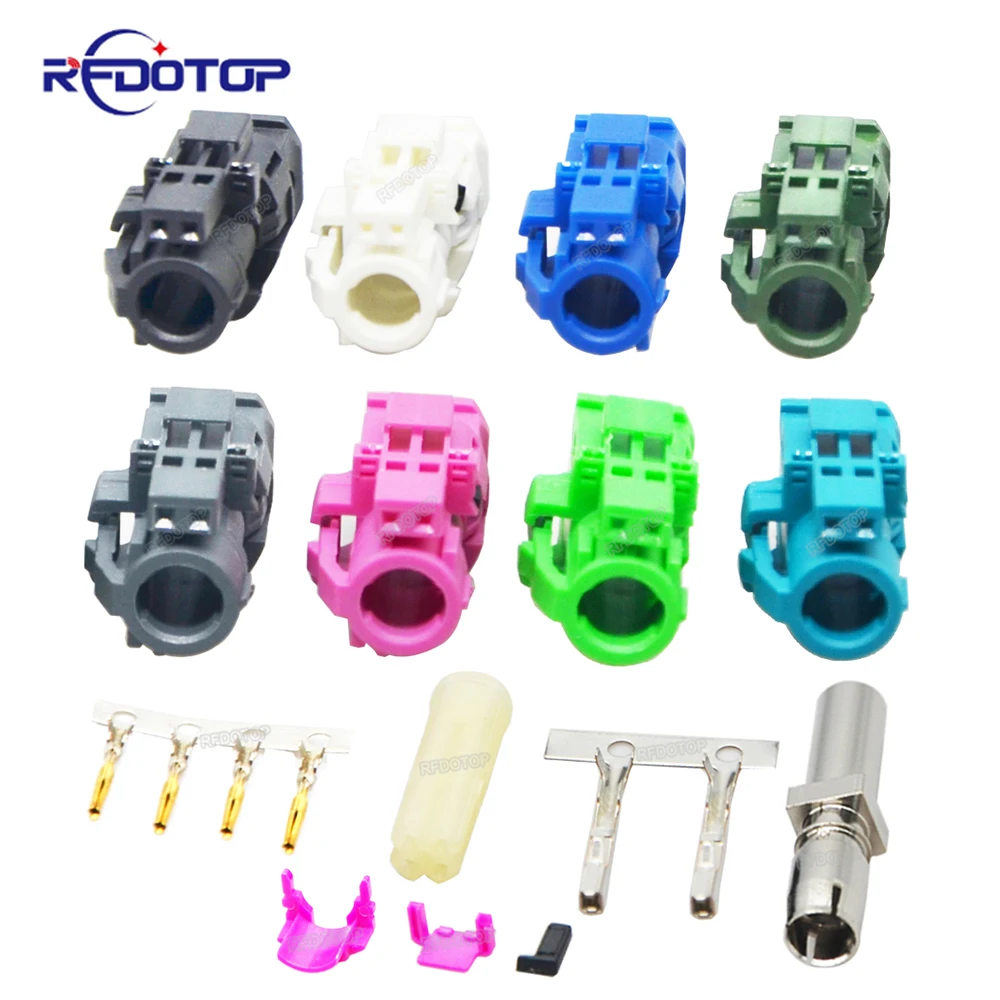 Code A/B/C/E/H/G/L/Z HSD LVDS 4+2 6 Pin Connector Modify Carplay Function USB Plug  Video Connector for Mercedes-Benz Audi BMW