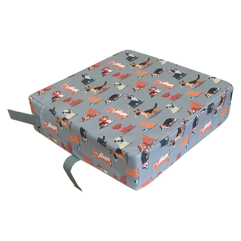 Booster for Dining Table Toddler Increasing Cushion Washable Cushion Pad with 2 Adjustable Strap Chair Decors