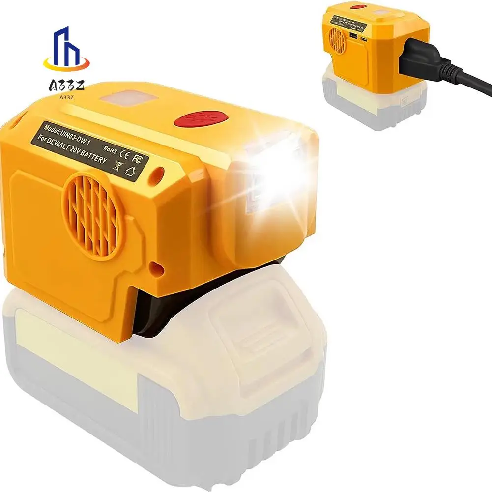 

A33Z-200W Power Inverter For 20V Lithium Battery To 110V Portable Power USB Adapter With LED Light Easy Install Easy To U