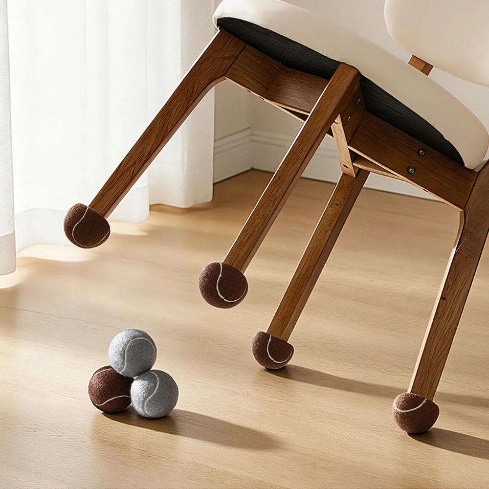 4-16Pcs 6.5cm Table & Chair Leg Covers (Tennis Ball + Chair Sock Style): Soft Furniture Pads, Non-Slip & Noise-Canceling Floor