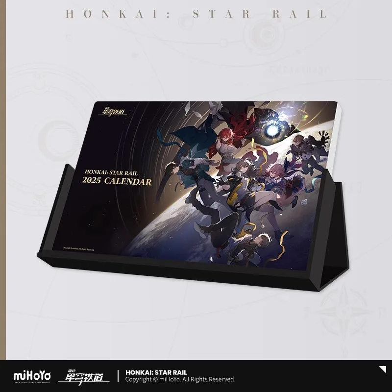 Game Honkai: Star Rail Cosplay Aventurine Danheng Robin Boothill Feixiao Lightyear Burn 2025 Biweekly Calendar Souvenir Gift