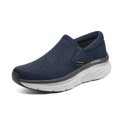 Skechers Men Casual Walking Shoes Summer Lightweight Breathable Outdoor Male Walking Shoes Anti-slip Mens Sneakers Slip on Flats