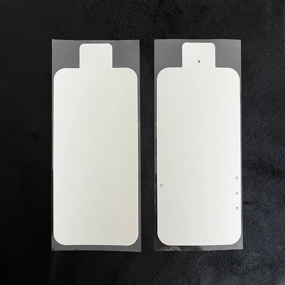 50 قطعة/الوحدة مصنع التسمية ختم الفيلم احباط ورقة ملصق آيفون 17 16 15 14 13 12 11 برو ماكس شاشة الجبهة فيلم حامي الختم