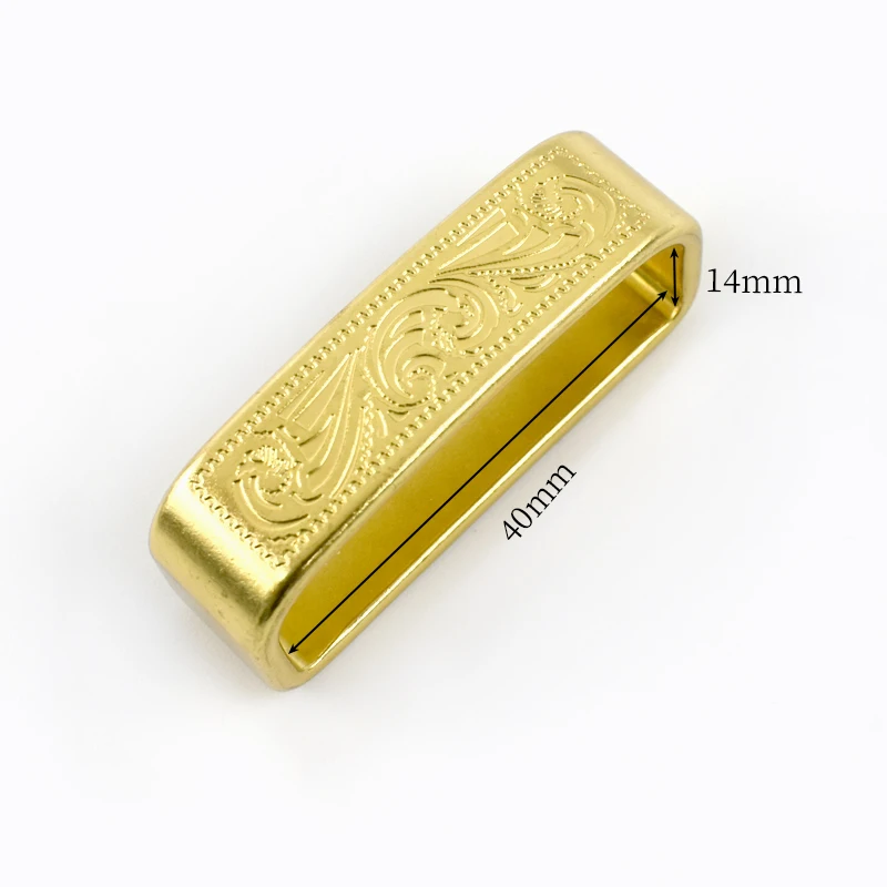 2 sztuk Deepeel 35/40mm czysta miedź paski pierścienie klamry skórzane pętle do paska mosiężna klamra DIY Craft opaska pierścień pętla zapięcie akcesoria