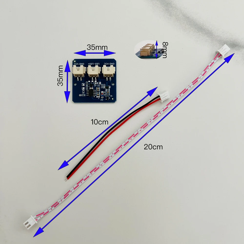 Imagem -04 - Tiktok Estilo Touch Sensor Switch Module para Star River Table Controller Led Strip Detector de Detecção com Cabo dc 5v 12v 24v 2a 20 Pcs