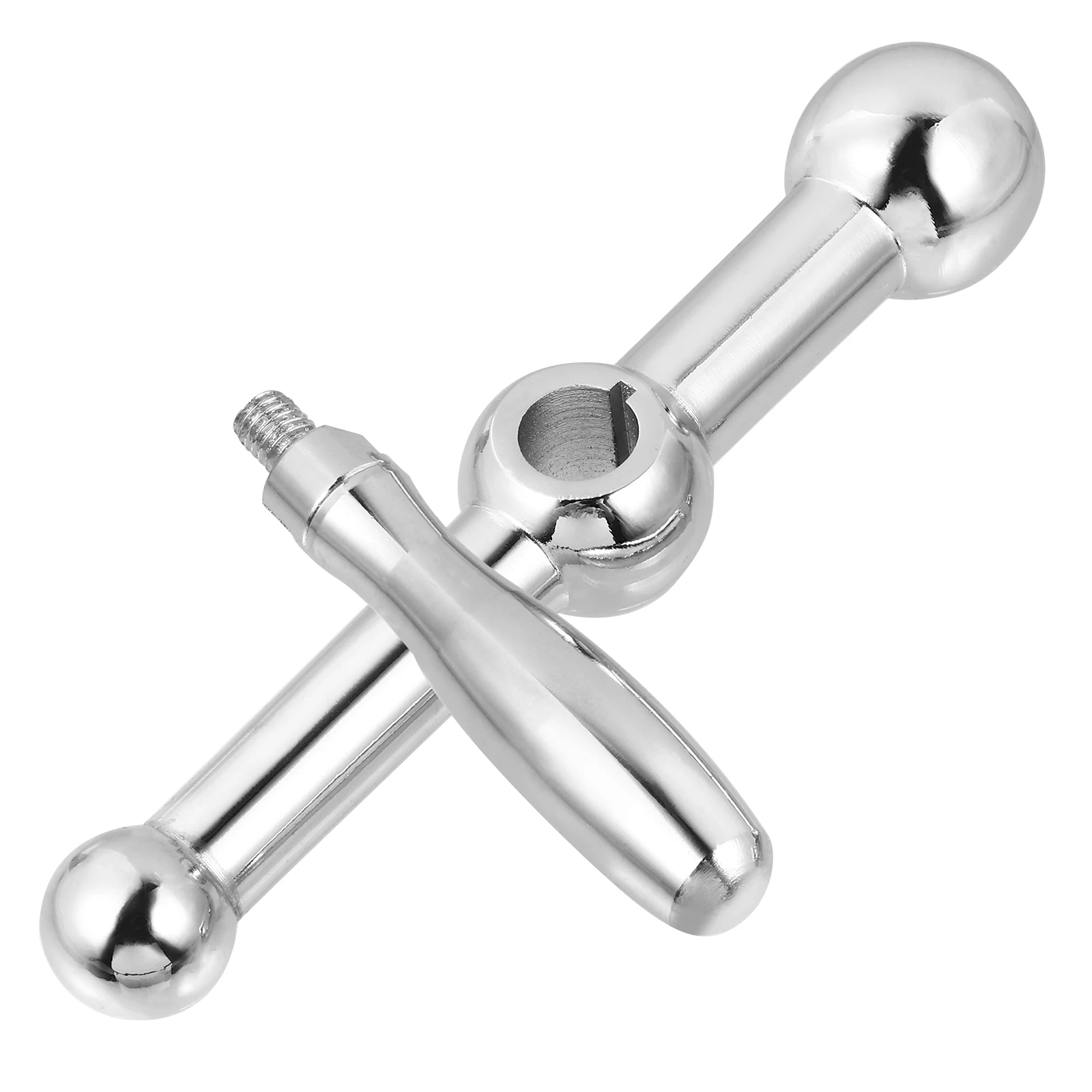 

1pc Three Ball Crank Iron Table Safety Standby Crank For Milling Machine Parts Strong Tool High Strength Ball Handle