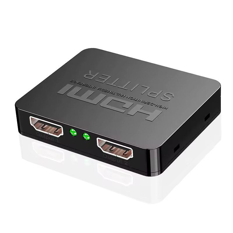Divisor HDMI 4K, distribuidor de vídeo HDMI 1x2, amplificador de interruptor 1 en 2 salidas, pantalla Dual 1080P para PS3, PC, portátil, Monitor, proyector