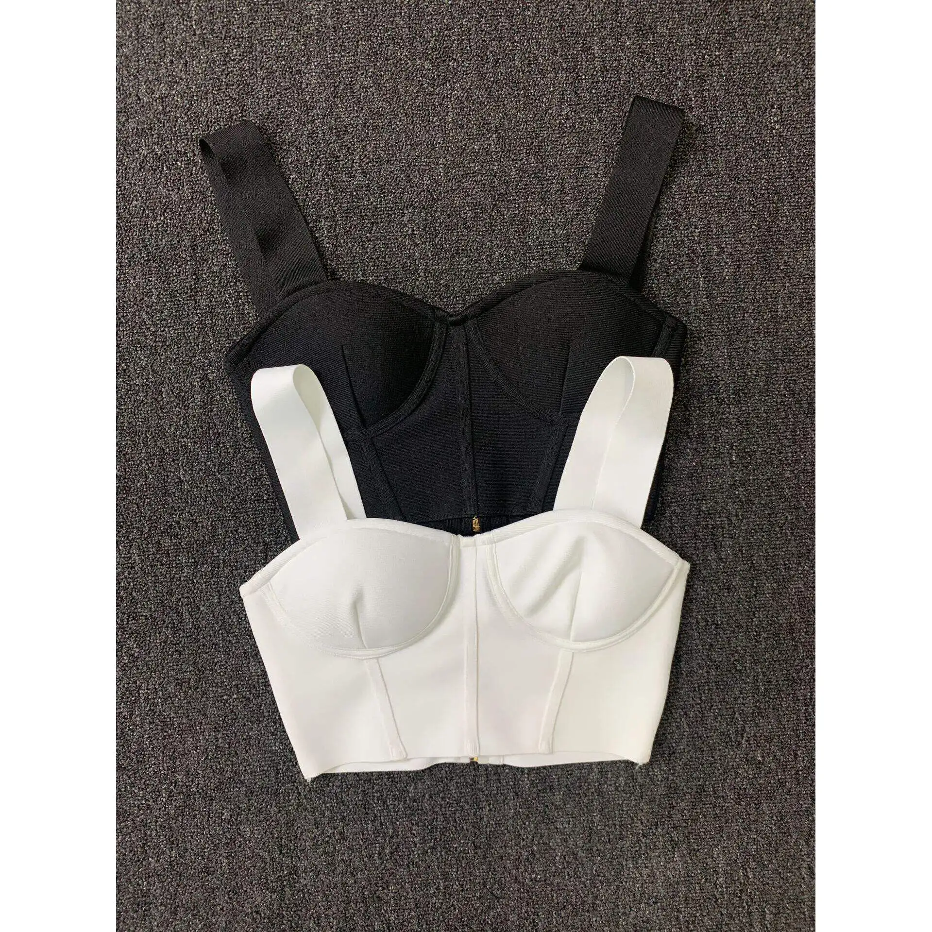 

Новый модный сексуальный суперопарный жилет High Street с ремнями, бандажный топ, женский однотонный топ, лето 2023,