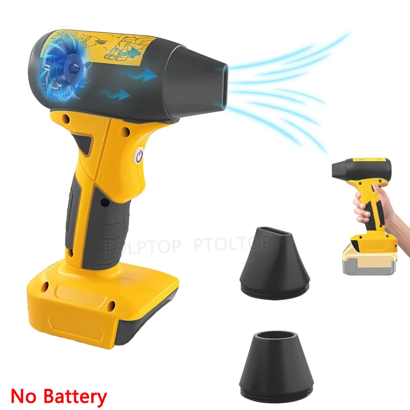 Portable Super Jet Dry Blower 130000 RPM For Dewalt 20V Lithium Battery with 4 Adjustable Speeds Jet Fan Blower tool Cleaning