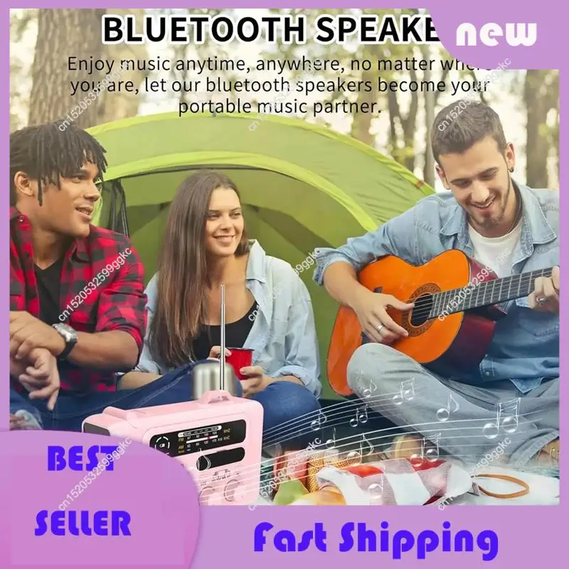 

Необходимые многофункциональные Bluetooth-колонки с солнечной рукояткой AM/FM/NOAA, радиоколонки со светодиодным фонариком и лампой для чтения