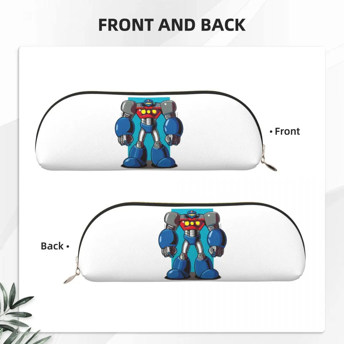 عادية Tetsujin 28 روبوت مقلمة الحقيبة قلم رصاص تخزين لوازم مكتبية سعة كبيرة صندوق القلم حقيبة أقلام رصاص لمدرسة الأطفال