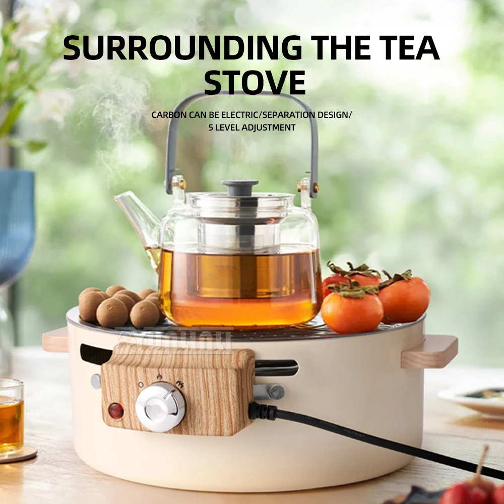 Charcoal BBQ Stove  Brewing Tea Around the FireOutdoor Portable Barbecue Grill Small Tea Cooker KH-5