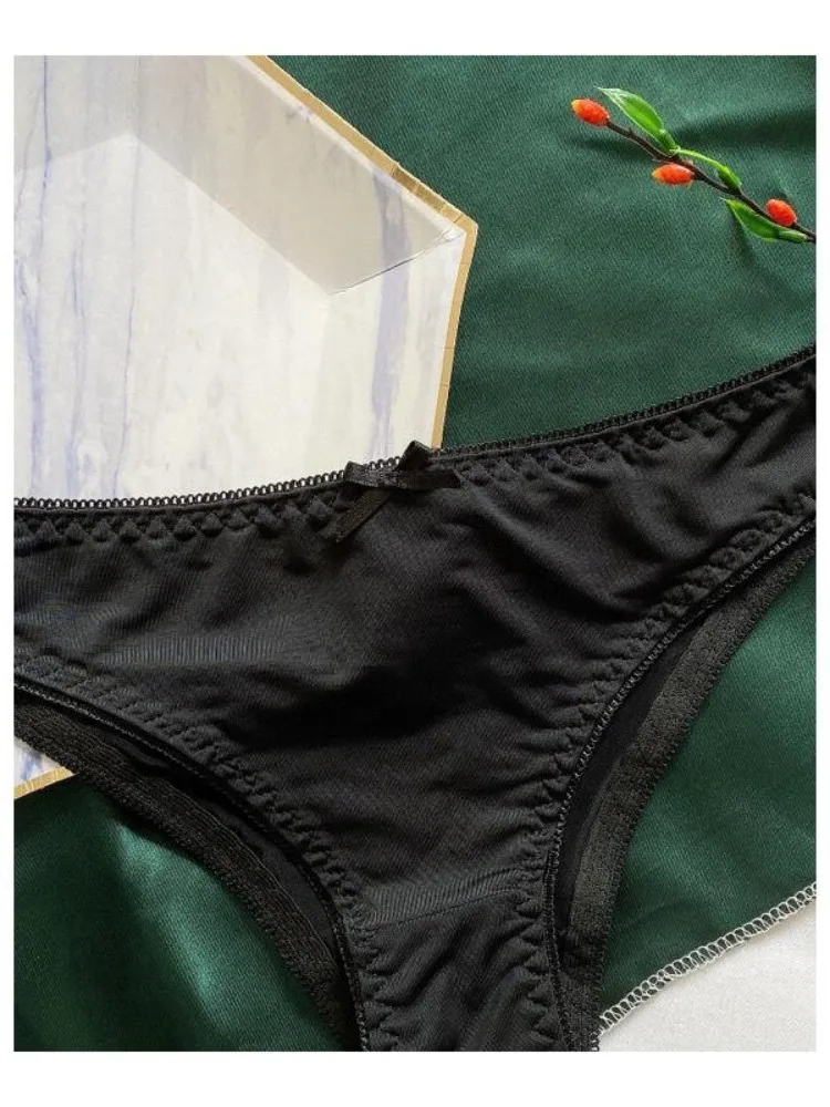 Nueva llegada, superventas, talla ande, 80 libras, cintura baja sólida, media ca, secado rápido, ropa interior triangu...