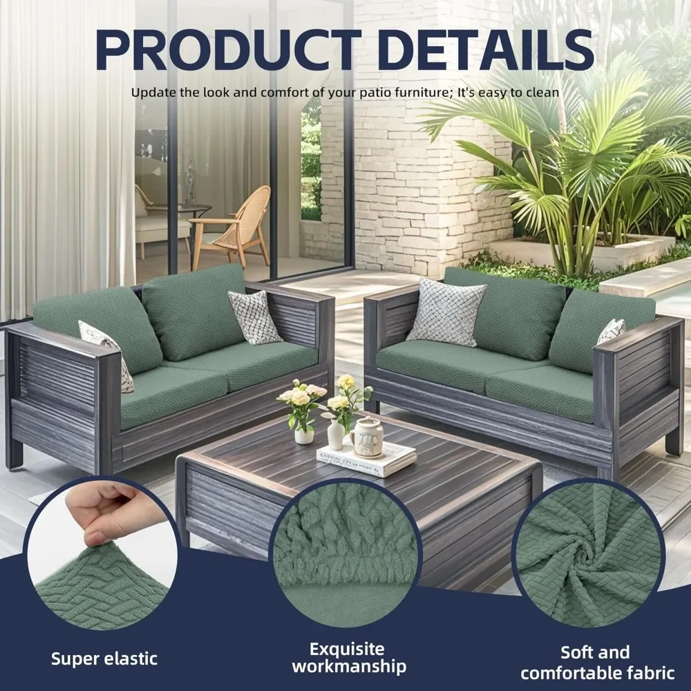 Outdoor Sofa Cushion Covers Patio Cushion Covers Furniture Stretch Patio Couch Covers Replacement Slipcovers Waterproof