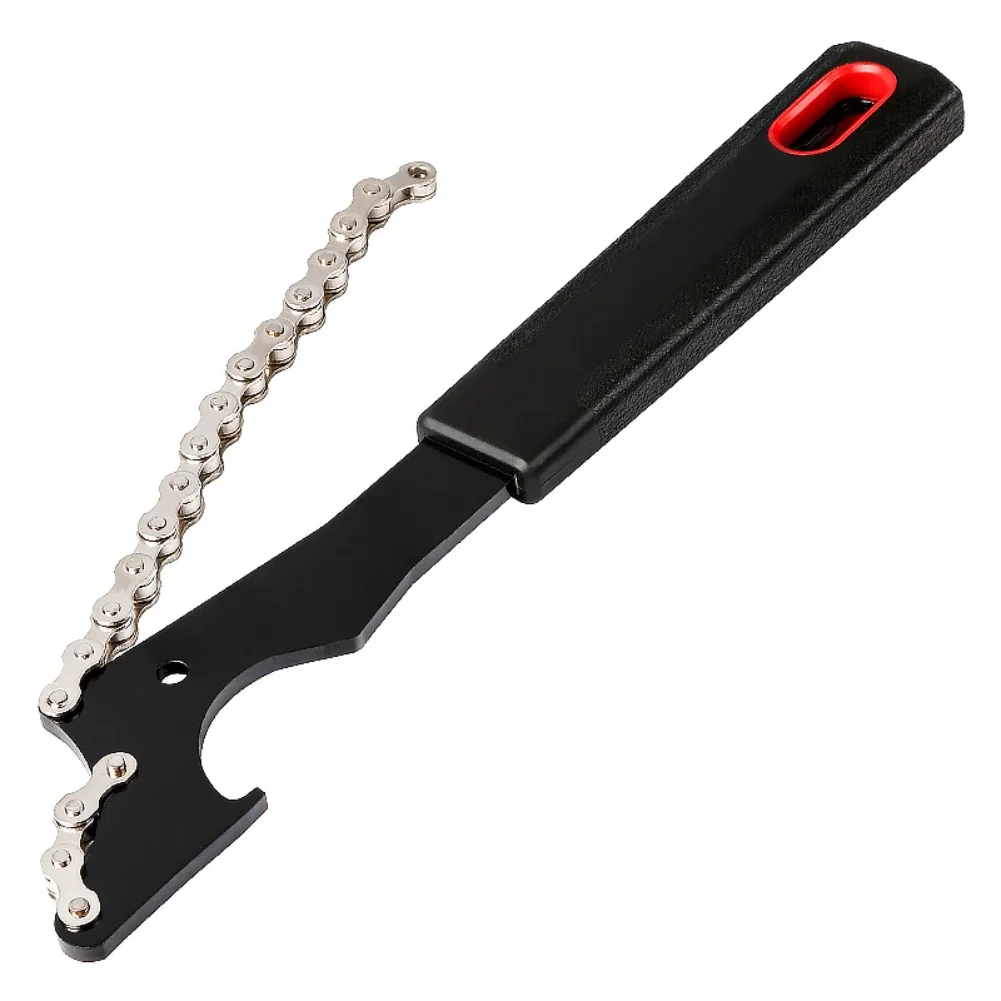 Home Bike Workshop Lockring Spanner AS SHOWN Dual-function Design Hook-shaped End Grooved Engagement Textured Handle